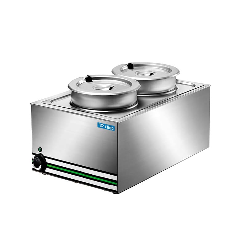 Bagnomaria da banco per n&deg;2 pentole con capacit&agrave; 8 lt &ndash; L570xP370xH228 mm