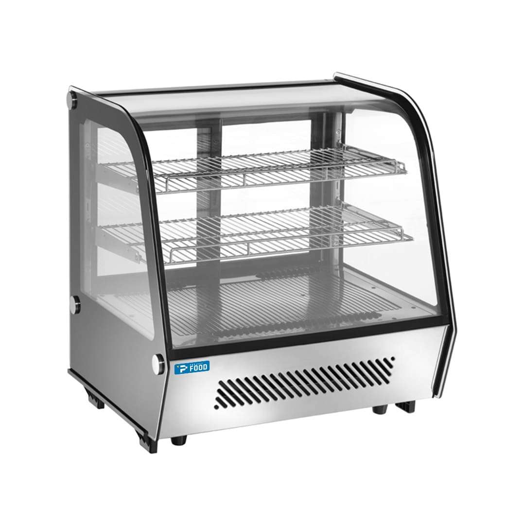 Vetrina frigo da banco con vetro curvo - Capacit&agrave; 100 lt