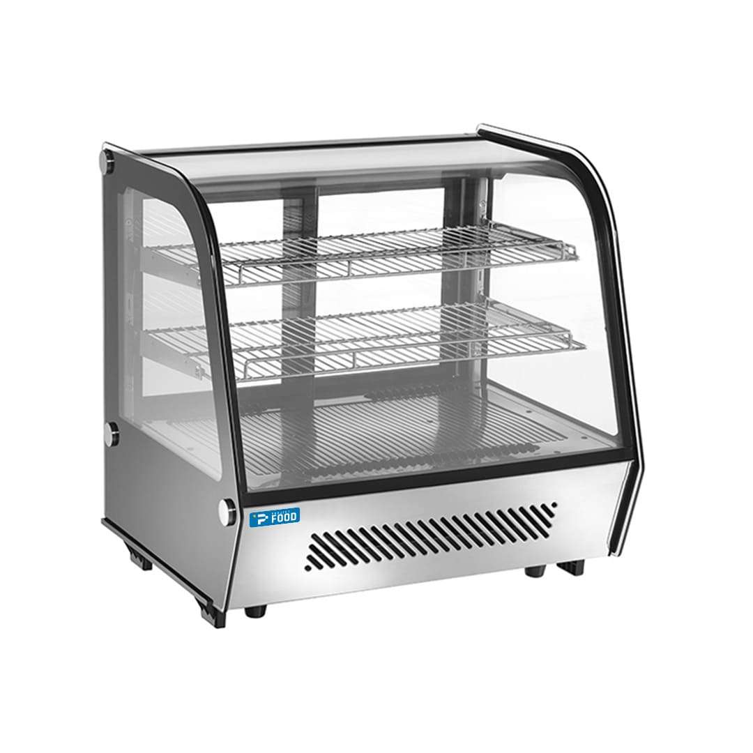 Vetrina frigo da banco con vetro curvo - Capacit&agrave; 120 lt