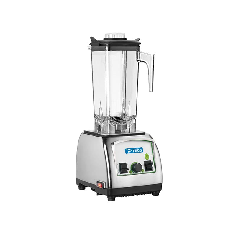 Frullatore professionale con bicchiere in lexan da 2 lt &ndash; potenza 1500 watt &ndash; struttura in plastica cromata