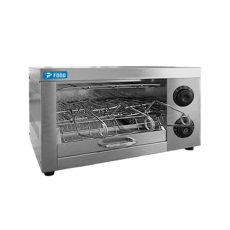 Tostiera professionale con n&deg; 3 pinze e resistenze al quarzo - potenza 1700 watt