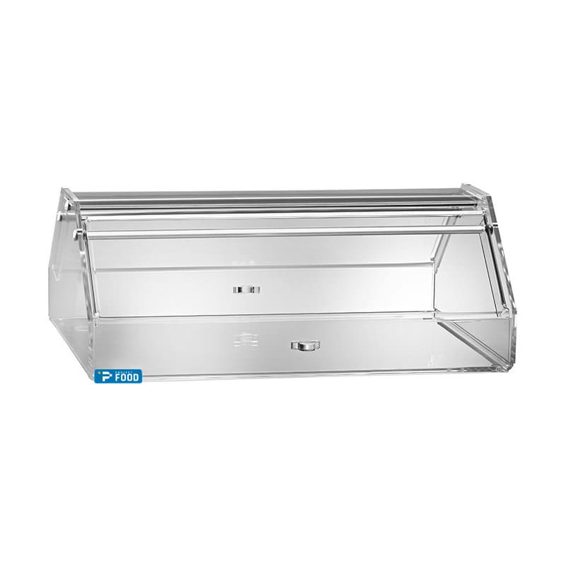 Vetrina neutra da banco con 1 ripiano in plexiglass trasparente - Lunghezza 50 cm