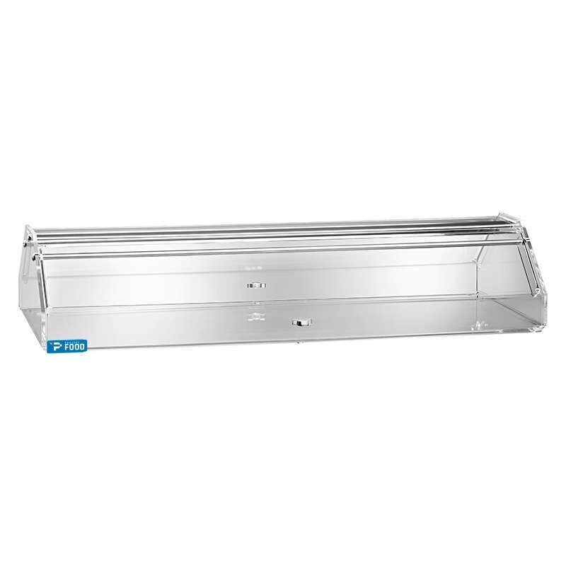 Vetrina neutra da banco con 1 ripiano in plexiglass trasparente - Lunghezza 85 cm