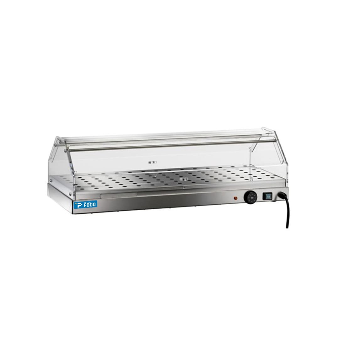 Vetrina riscaldata da banco con 1 ripiano - Lunghezza 85 cm