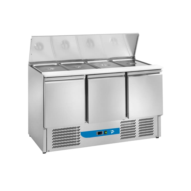 Saladette a refrigerazione statica con n&deg; 3 porte