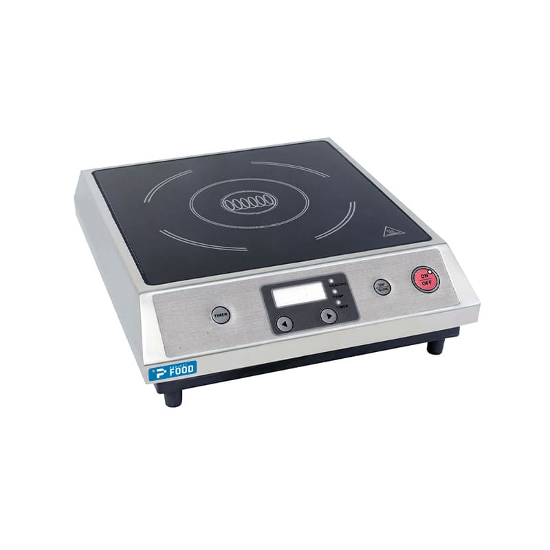 Piastra ad induzione monofase superficie induttiva &Oslash; da 12 a 26 cm - potenza 2700 watt