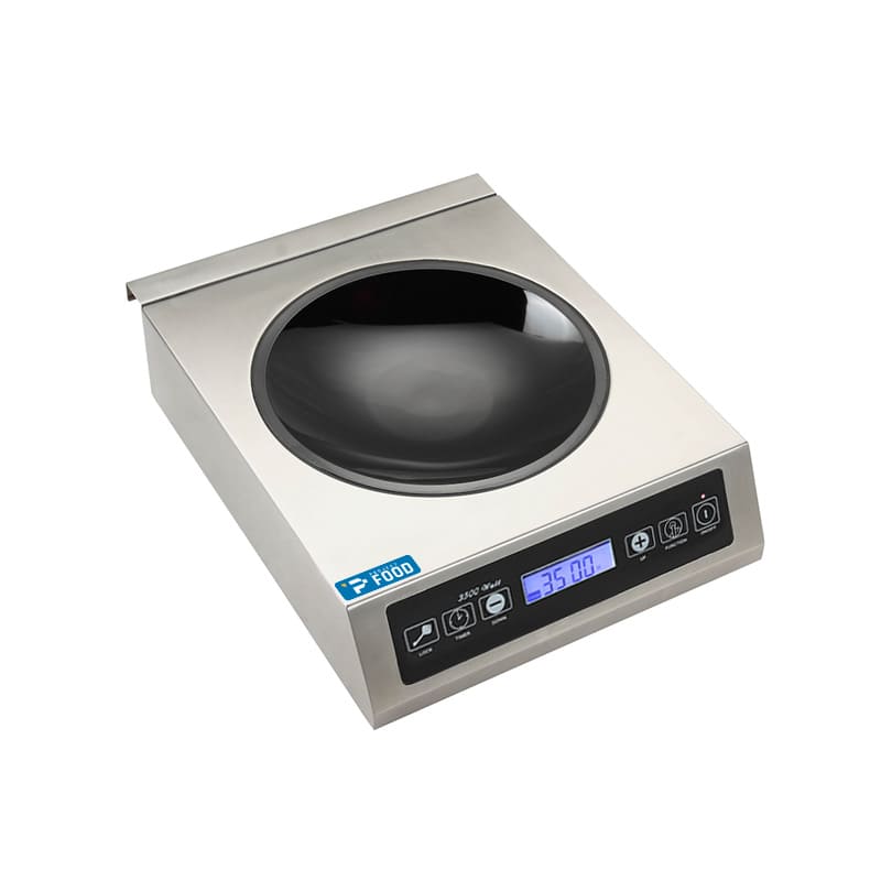 Piastra ad induzione monofase per wok superficie induttiva &Oslash; 27 cm - potenza 3500 watt