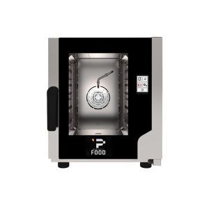 Forno elettrico ventilato per 5 teglie GN 2/3 a convezione con vapore - comandi touch