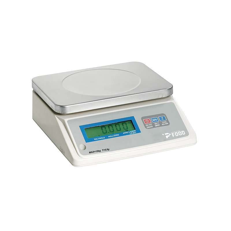 Bilancia elettronica professionale con portata 15 kg e precisione 5 g