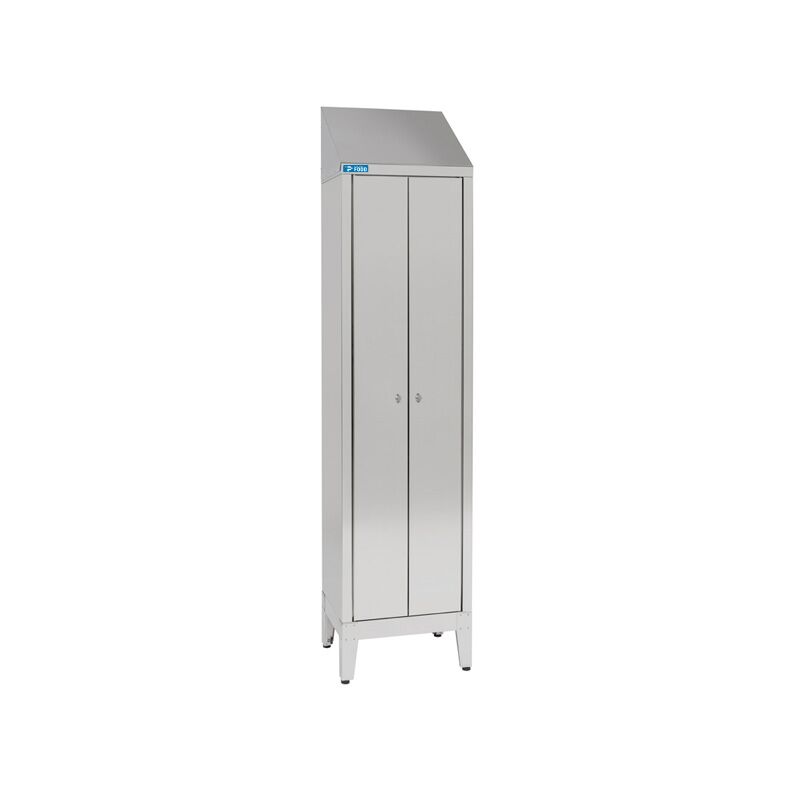 Armadio spogliatoio in acciaio inox 304 con 2 ante