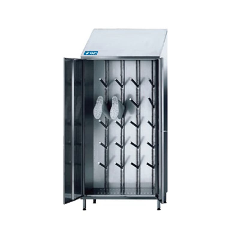 Armadio portastivali in acciaio inox 304 con 2 ante - L950xP400xH2150 mm