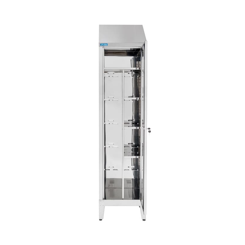 Armadio portascope in acciaio inox 430 con 1 anta - L500xP400xH2150 mm