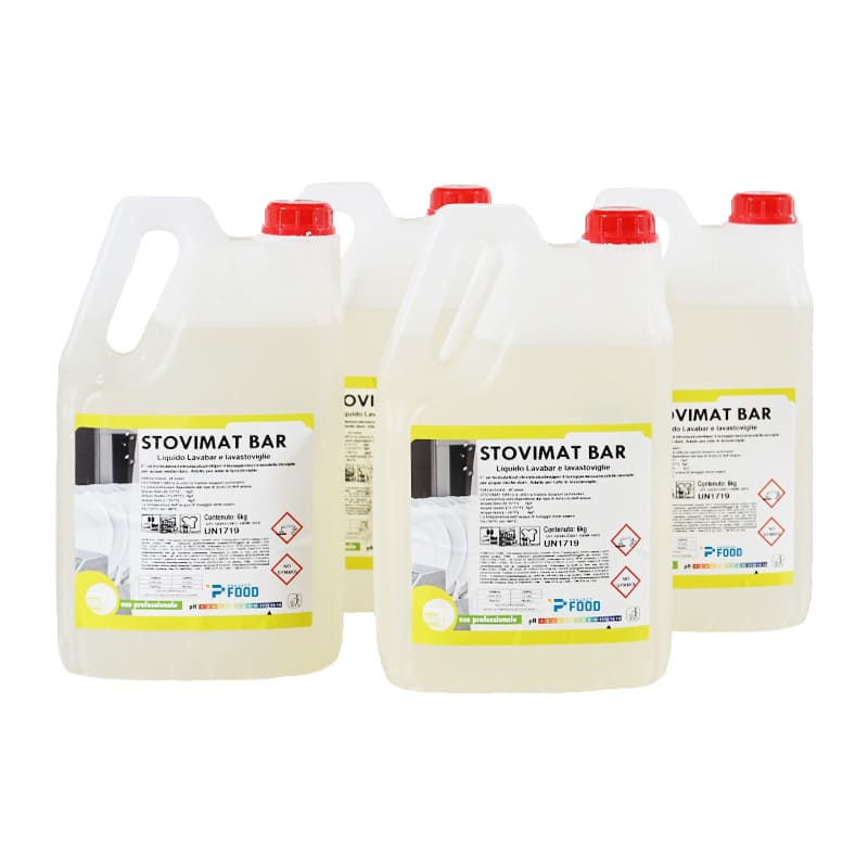 Detergente professionale per lavastoviglie / lavabicchieri - conf da 4 fusti da 6 kg
