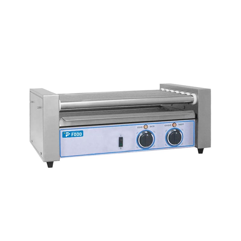 Macchina cuoci e scalda w&uuml;rstel da banco con n&deg; 7 rulli con resistenze all'interno - potenza 590 watt