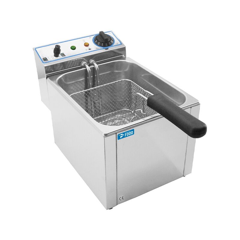 Friggitrice elettrica da banco con n&deg; 1 vasca da 6 lt - potenza 3000 watt