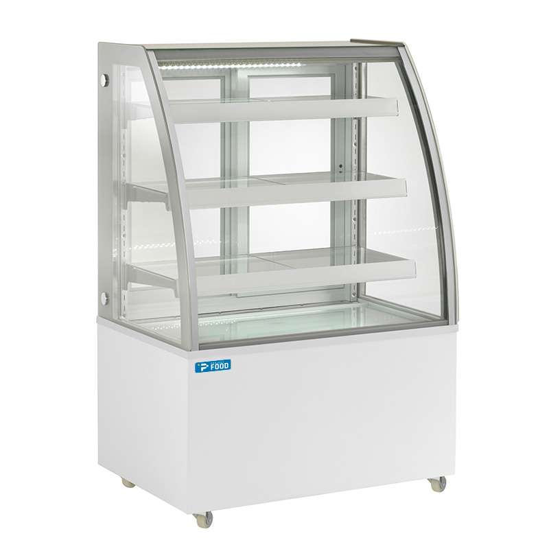 Vetrina espositiva orizzontale ventilata temp +2&deg;C a +8&deg;C L925xP680xH1420 mm - linea GAMMA
