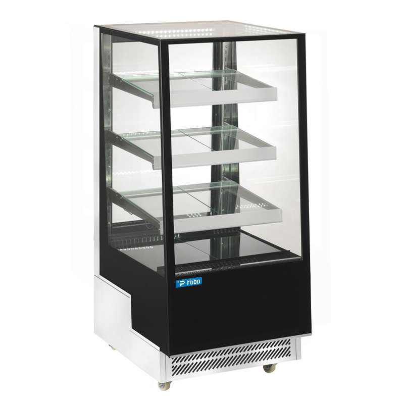 Vetrina espositiva orizzontale ventilata temp +2&deg;C a +8&deg;C L650xP805xH1445 mm - linea ZETA