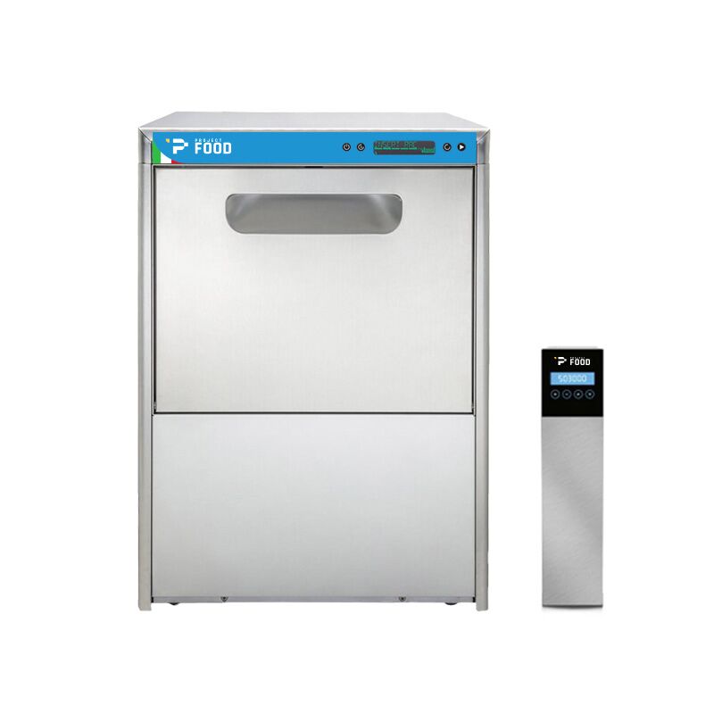 Lavastoviglie elettronica ad OSMOSI INVERSA trifase con cestello 50x50 cm completa di dosatore detergente e brillantante