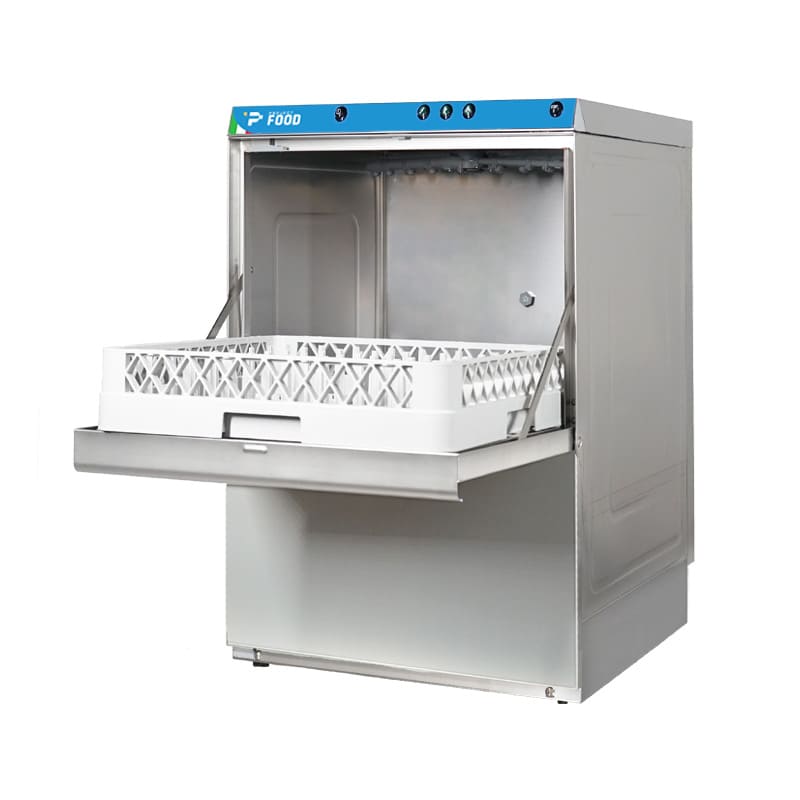 Lavastoviglie meccanica monofase con cestello 50x50 cm con dosatore detergente e brillantante