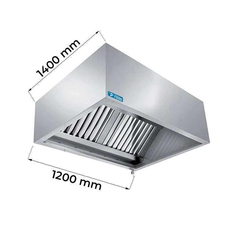 Cappa cubica a parete L1200mm