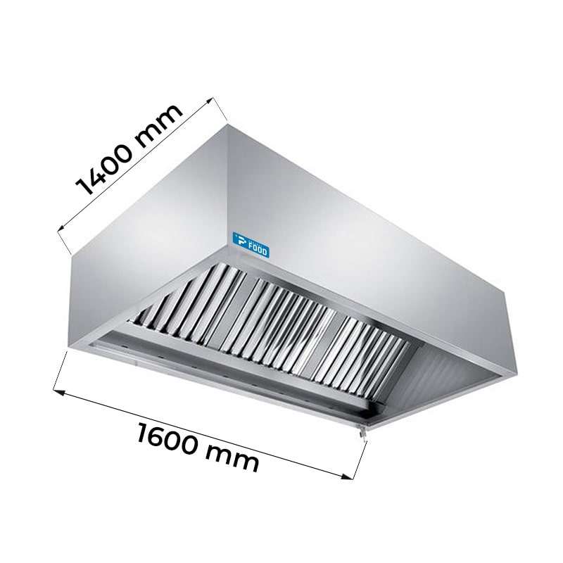 Cappa cubica a parete L1600mm