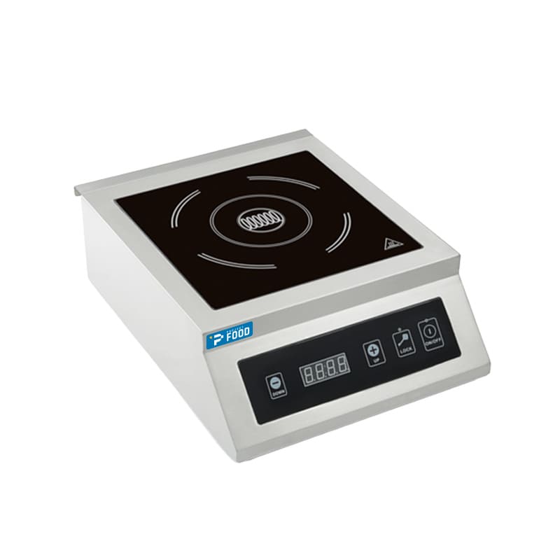 Piastra ad induzione monofase superficie induttiva &Oslash; da 12 a 26 cm - potenza 5000 watt