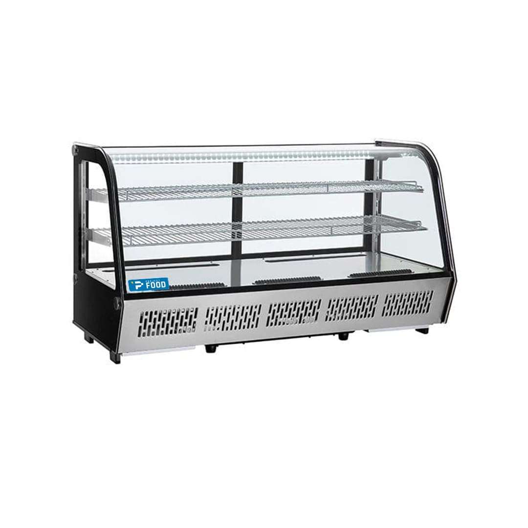 Vetrina frigo da banco con vetro curvo - Capacit&agrave; 205 lt