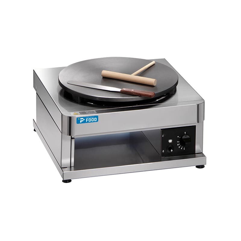 Crepiera a gas da banco singola con piano cottura &Oslash; 40 cm - potenza 3600 watt