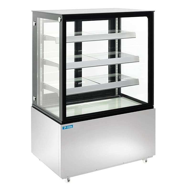 Vetrina espositiva orizzontale ventilata temp +2&deg;C a +8&deg;C L940xP688xH1410 mm - linea BETA