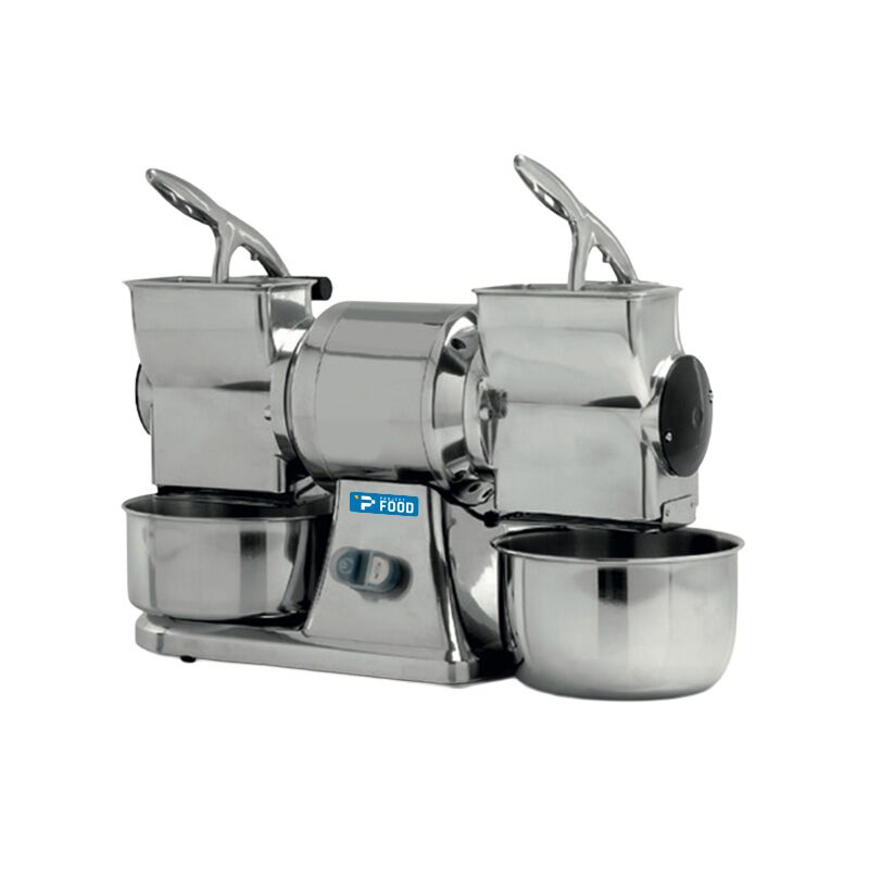Grattugia inox professionale doppia &ndash; potenza 750 watt, produzione oraria 70 kg/h