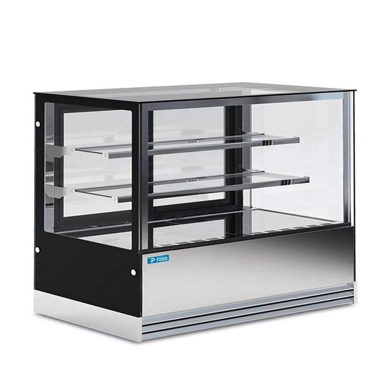 Vetrina espositiva orizzontale ventilata temp +2&deg;C a +10&deg;C L1500xP740xH1200 mm - linea OMEGA
