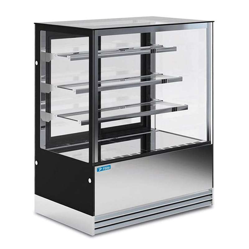 Vetrina espositiva orizzontale ventilata temp +2&deg;C a +10&deg;C L900xP740xH1300 mm - linea OMEGA