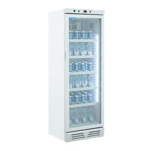 Vetrinetta frigo bibite da 390 lt silver temperatura da 0&deg;C a +10&deg;C