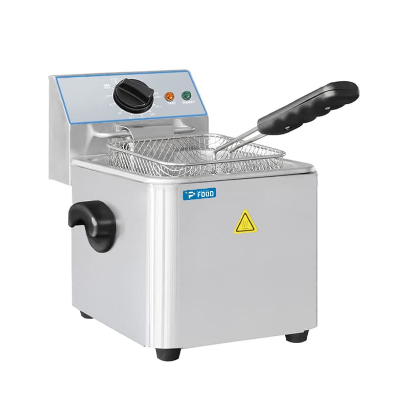 Friggitrice elettrica da banco con n&deg; 1 vasca da 4 lt - potenza 2500 watt