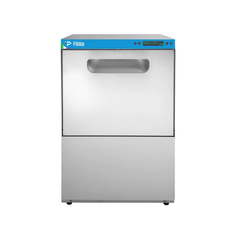 Lavabicchieri elettronica monofase con cestello 40x40 cm con dosatore detergente e brillantante