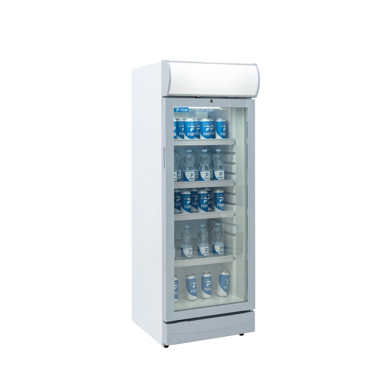 Vetrinetta frigo bibite da 270 lt silver temperatura da 0&deg;C a +10&deg;C