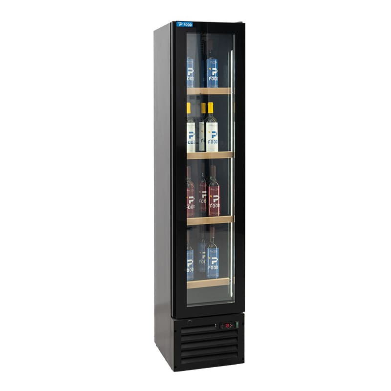 Cantina vini monotemperatura per 64 bottiglie a refrigerazione ventilata - griglie plastificate legno