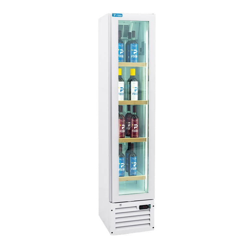 Cantina vini monotemperatura per 64 bottiglie a refrigerazione ventilata - griglie plastificate legno