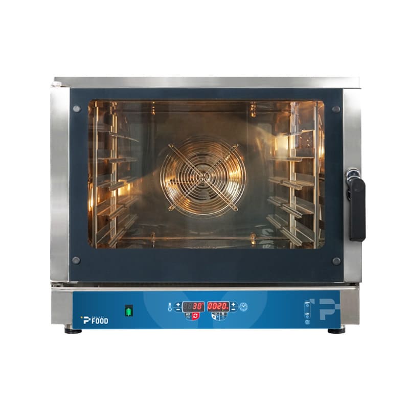 Forno professionale elettrico combinato convezione vapore per 5 teglie GN 1/1 / EN 60x40 - comandi digitali e predisposizione cappa
