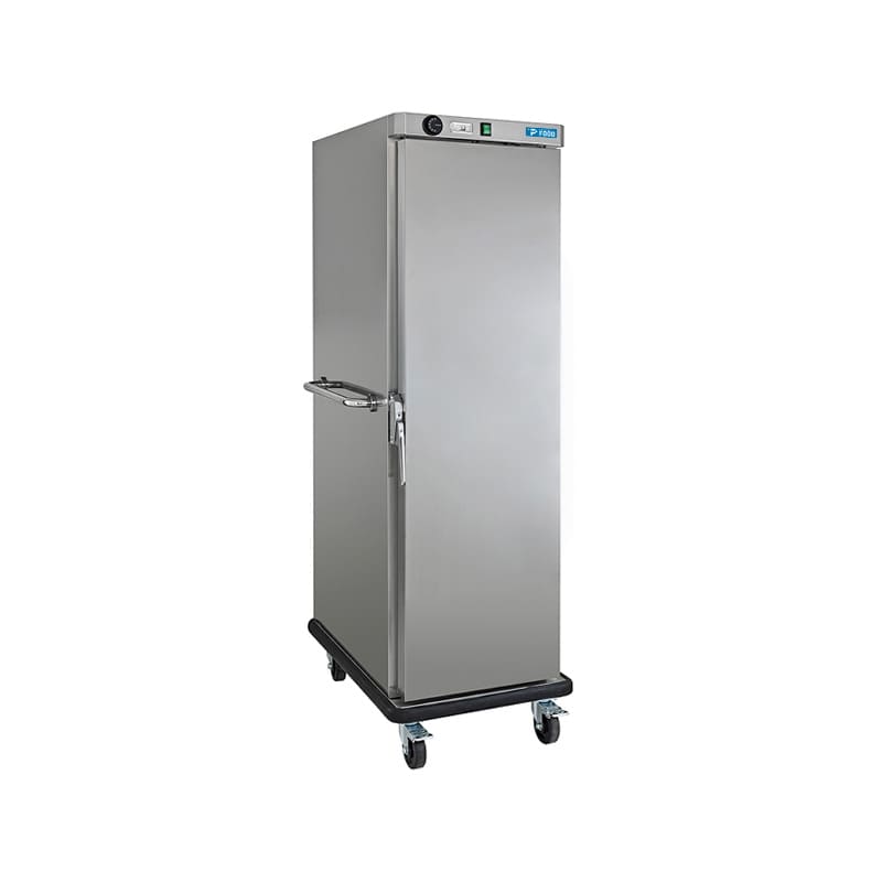 Carrello portateglie in acciaio inox riscaldato da +30&deg;C a +90&deg;C per 20 teglie GN 1/1 &ndash; L830xP672xH1776 mm