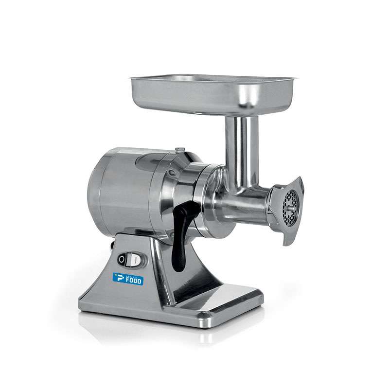 Tritacarne monofase con gruppo di macinazione in acciaio inox completamente smontabile