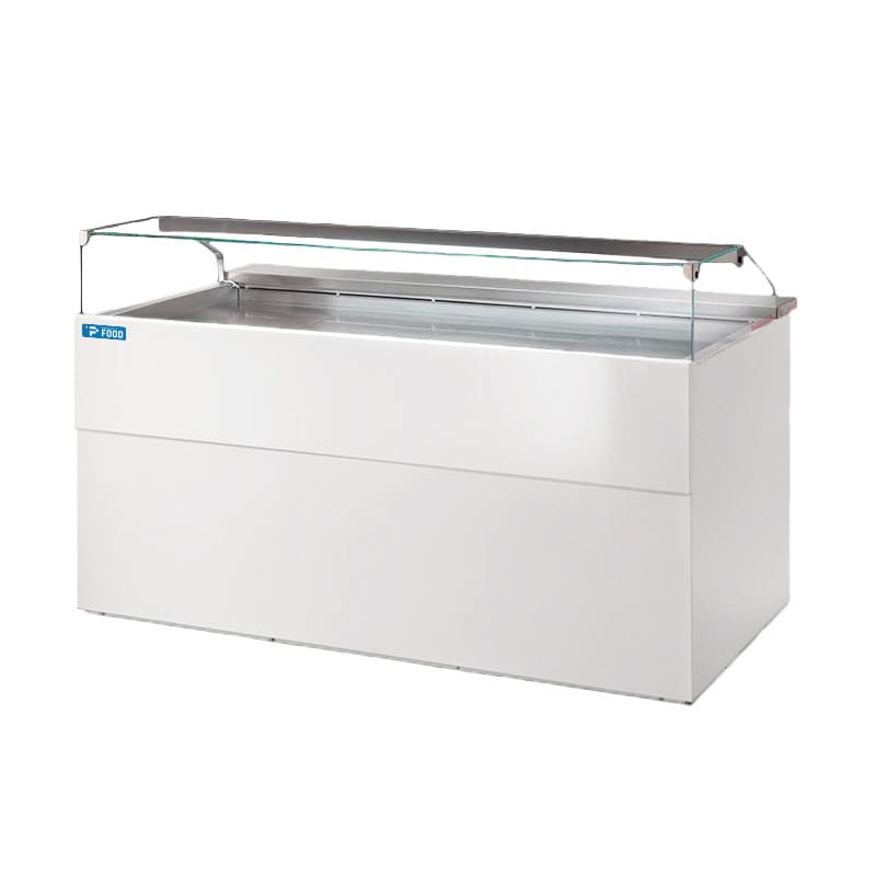 Banco frigo per pasticceria ventilato senza ripiano intermedio - linea PARIGI BIANCO