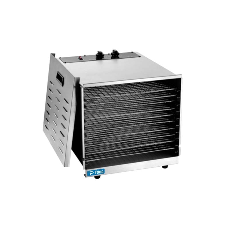 Essiccatore e disidratore da 10 ripiani da 41x36 cm con timer fino a 12 ore