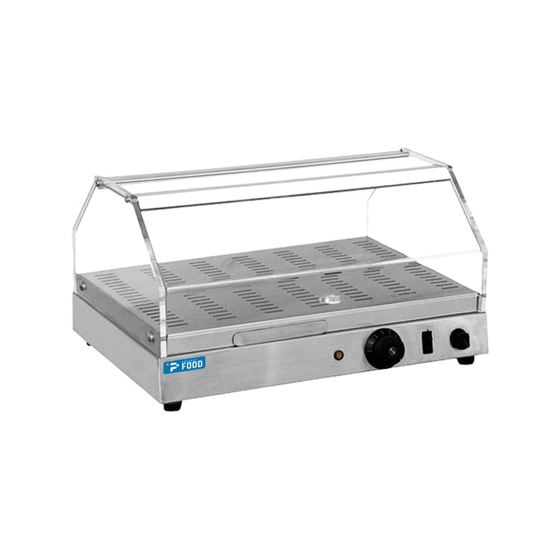 Vetrina riscaldata da banco L 50 cm con 1 ripiano